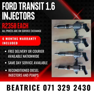 Ford Transit 1.6 Injectors For Sale With Warranty Included