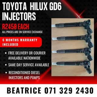 Toyota Hilux Gd6 Injectors For Sale With Warranty Included