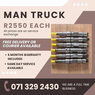 Man Truck Injectors For Sale With Warranty Included