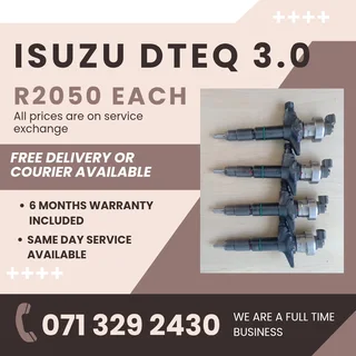 Isuzu Dteq 3.0 Injectors For Sale With Warranty Included