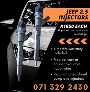 Jeep 2.5 Injectors For Sale With Warranty Included