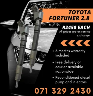 Toyota Fortuner 2.8 Injectors For Sale With Warranty Included