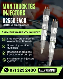 Man Truck Tgs Injectors For Sale With Warranty Included