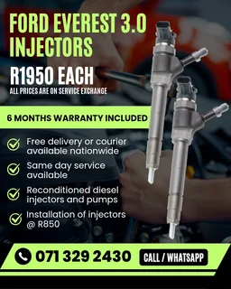 Ford Everest 3.0 Injectors For Sale With Warranty