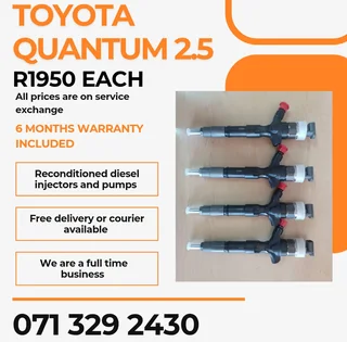 Toyota Quantum 2.5 Injectors For Sale With Warranty