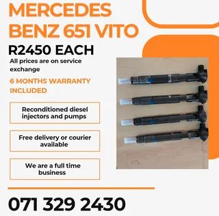 Mercedes Benz Vito 651 Injectors For Sale With Warranty