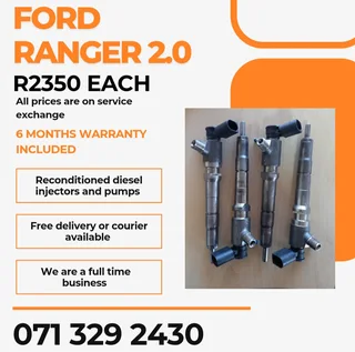 Ford Ranger 2.0 Injectors For Sale With Warranty