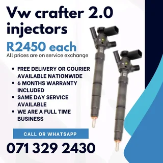 Vw Crafter 2.0 Injectors For Sale With Warranty Included