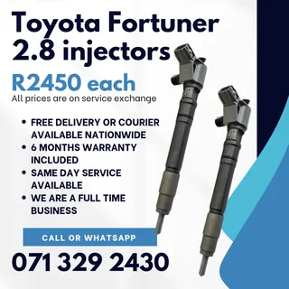 Toyota Fortuner 2.8 Injectors For Sale With Warranty