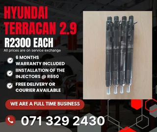 Hyundai Terracan 2.9 Injectors For Sale With Warranty