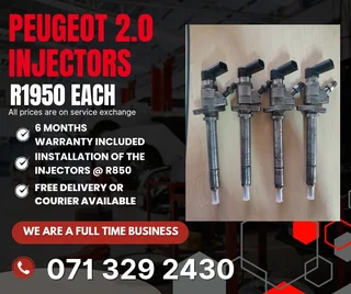 Peugeot 2.0 Injectors For Sale With Warranty