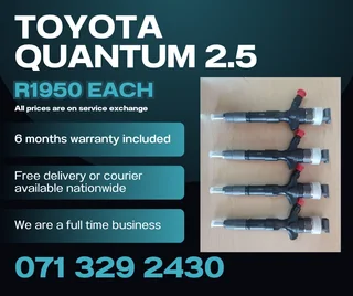 Toyota Quantum 2.5 Injectors For Sale With Warranty