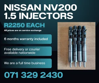 Nissan Nv200 1.5 Injectors For Sale With Warranty