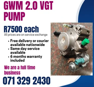 Gwm 2.0 Pump For Sale With Warranty