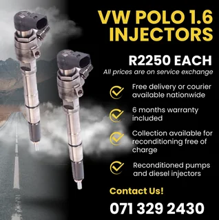 Vw Polo 1.6 Injectors For Sale With Warranty Included