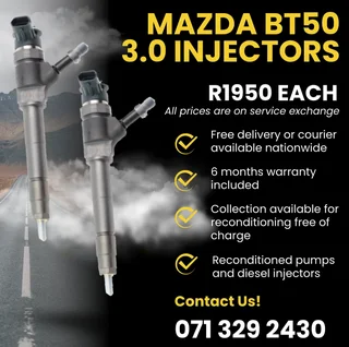 Mazda Bt50 3.0 Injectors For Sale With Warranty Included