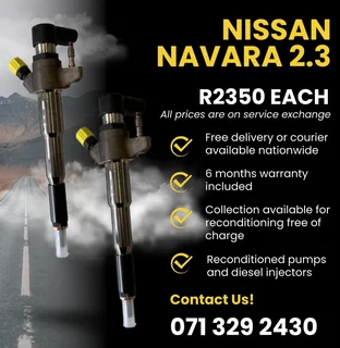 Nissan Navara 2.3 Injectors For Sale With Warranty Included