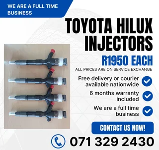 Toyota Hilux Injectors For Sale With Warranty