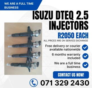 Isuzu Dteq 2.5 Injectors For Sale With Warranty