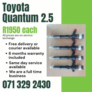 Toyota Quantum 2.5 Injectors For Sale With Warranty