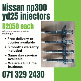Nissan Np300 2.5 Injectors For Sale With Warranty