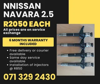Nissan Navara 2.5 Injectors For Sale With Warranty Included