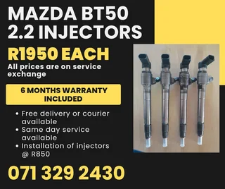 Mazda Bt50 2.2 Injectors For Sale With Warranty