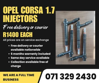 Opel Corsa 1.7 Injectors For Sale With Warranty