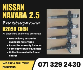 Nissan Navara 2.5 Injectors For Sale With Warranty