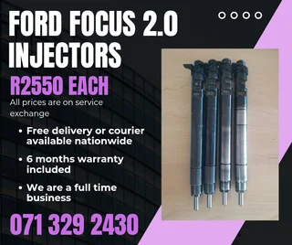 Ford Focus 2.0 Injectors For Sale With Warranty Included