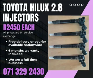 Toyota Hilux 2.8 Injectors For Sale With Warranty