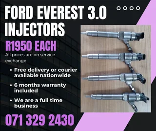 Ford Everest 3.0 Injectors For Sale With Warranty Included