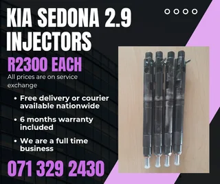 Kia Sedona 2.9 Injectors For Sale With Warranty