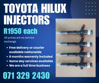Toyota Hilux Injectors For Sale With Warranty Included