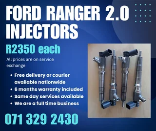Ford Ranger 2.0 Injectors For Sale With Warranty