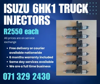 Isuzu 6hk1 Truck Injectors For Sale With Warranty