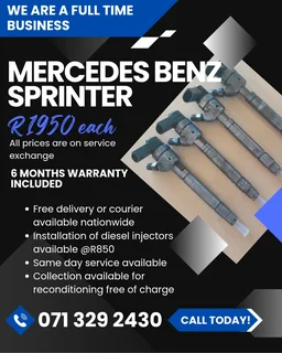 Mercedes Benz Sprinter Injectors For Sale With Warranty Included