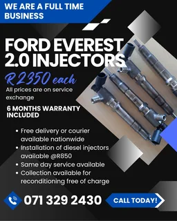 Ford Everest 2.0 Injectors For Sale With Warranty Included