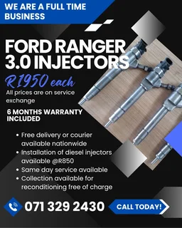 Ford Ranger 3.0 Injectors For Sale With Warranty Included