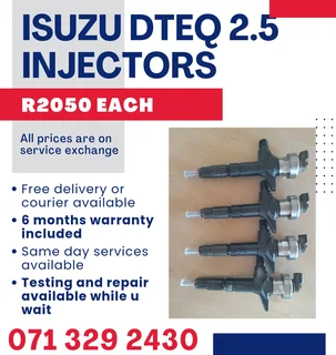 Isuzu Dteq 2.5 Injectors For Sale With Warranty Included