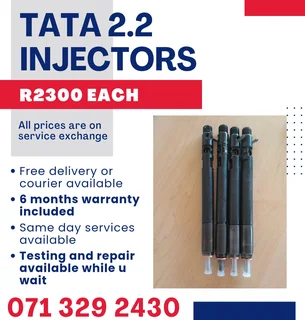 Tata 2.2 Injectors For Sale With Warranty Included