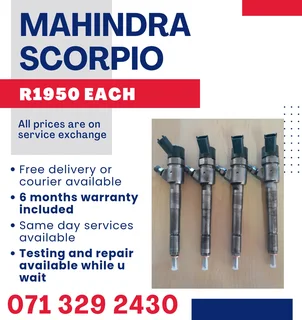 Mahindra Scorpio Injectors For Sale With Warranty