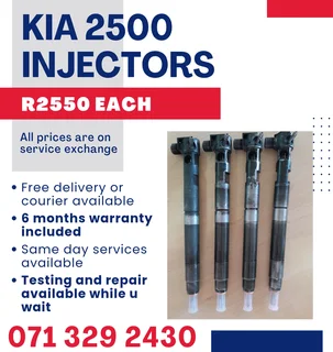 Kia 2500 Injectors For Sale With Warranty Included