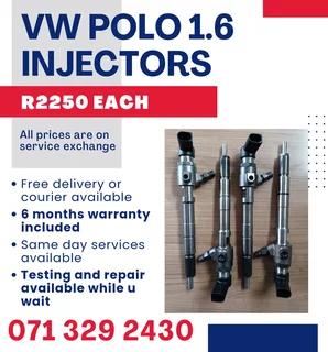 Vw Polo 1.6 Injectors For Sale With Warranty