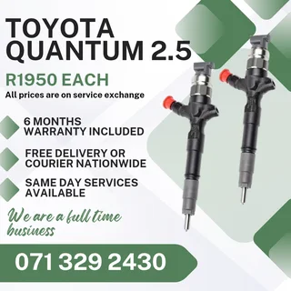 Toyota Quantum 2.5 Injectors For Sale With Warranty