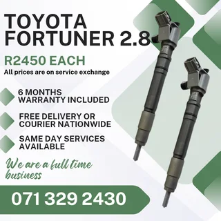 Toyota Fortuner 2.8 Injectors For Sale With Warranty