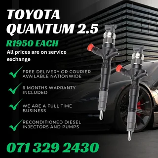 Toyota Quantum 2.5 Injectors For Sale With Warranty Included