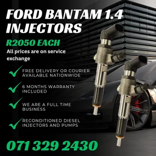 Ford Bantam 1.4 Injectors For Sale With Warranty