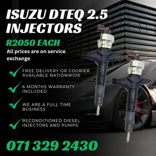 Isuzu Dteq 2.5 Injectors For Sale With Warranty