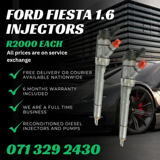 Ford Fiesta 1.6 Injectors For Sale With Warranty